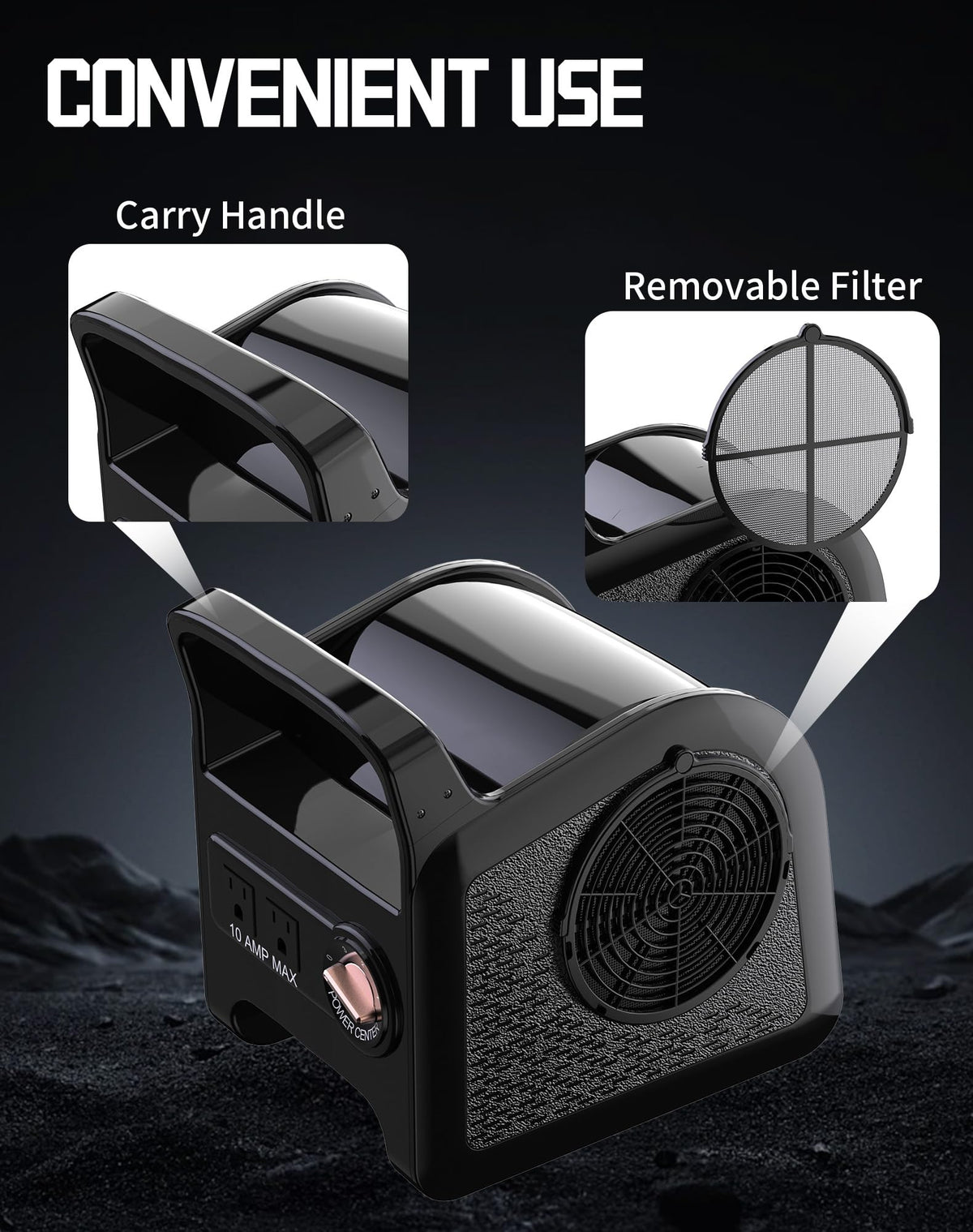 580W 685CFM Industrial Floor Fan L905