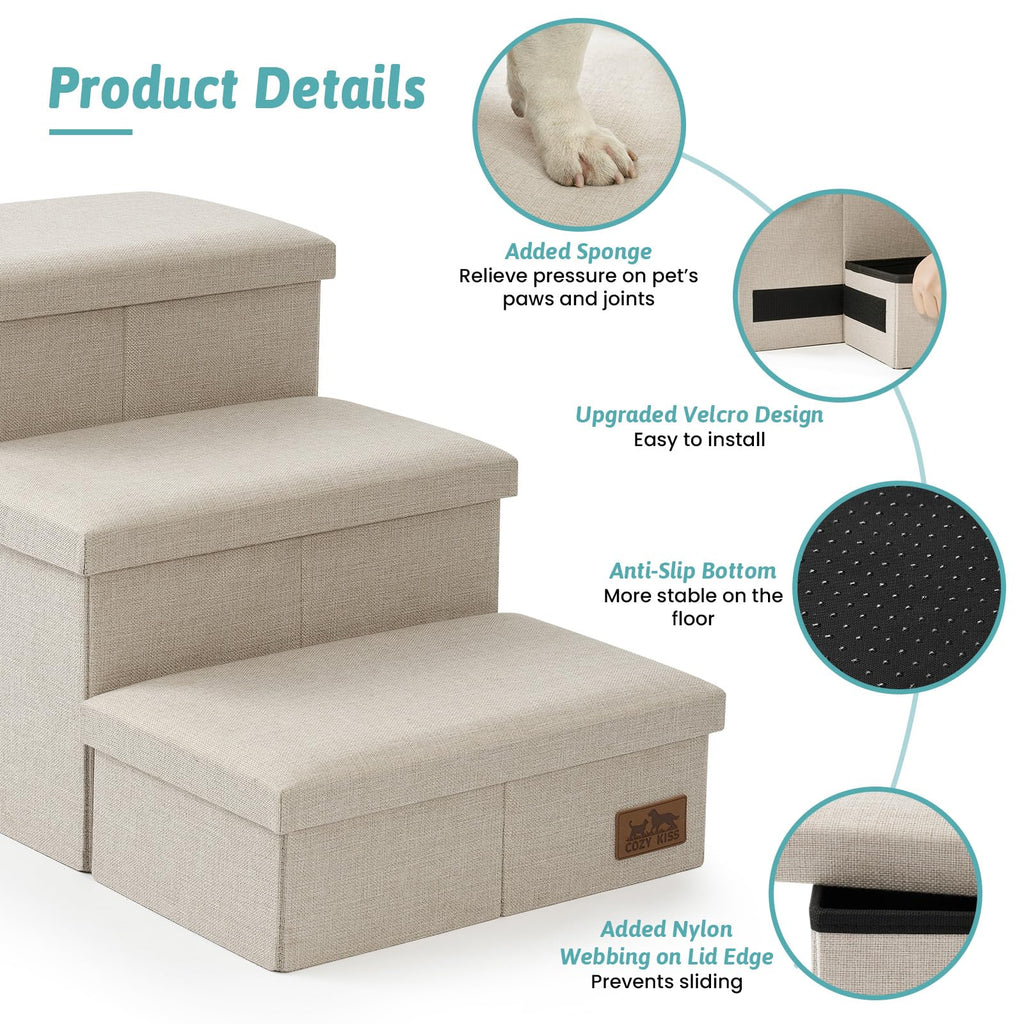 Dog Stairs with Storage, 4-Step C292