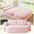 Pink Corduroy Convertible Sleeper Sofa D705