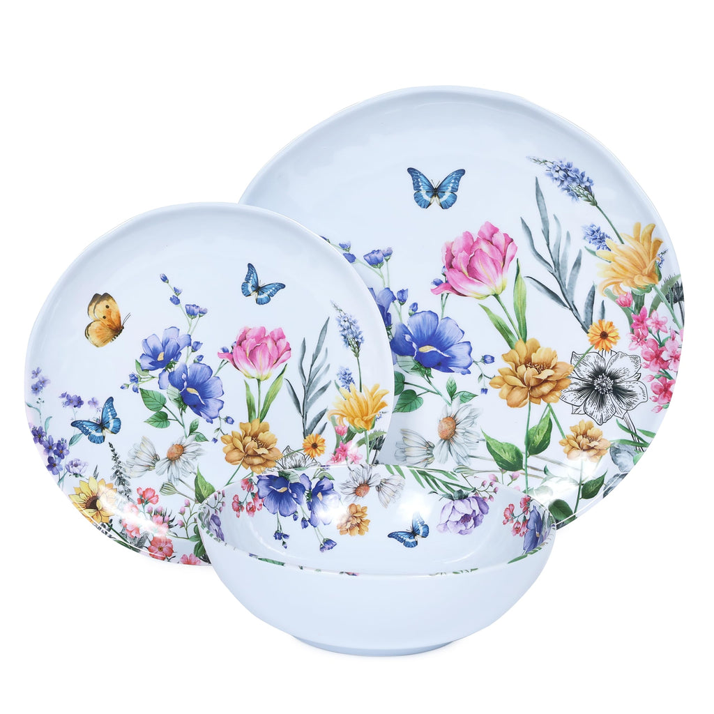 12-Piece Melamine Dinnerware Set W9643