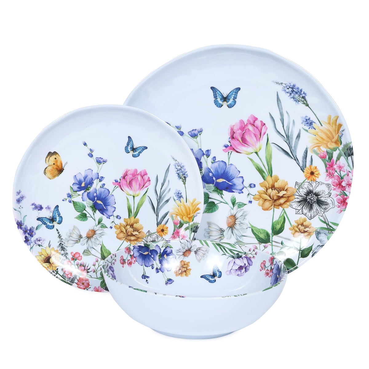 12-Piece Melamine Dinnerware Set W9643