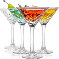 Set of 4 Crystal Stemmed Cocktail Glasses H551581