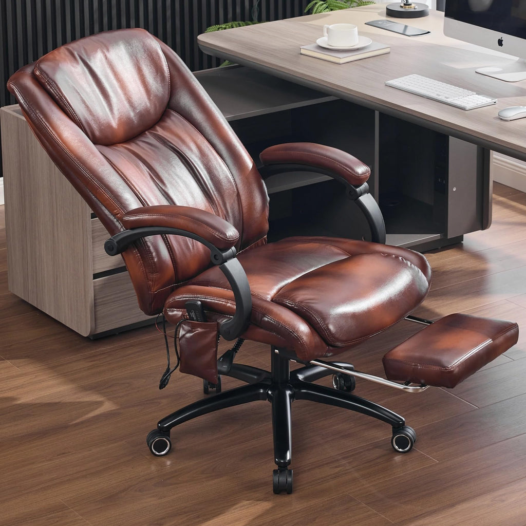 Massage Office Chair with Heat and Foot Rest V85138