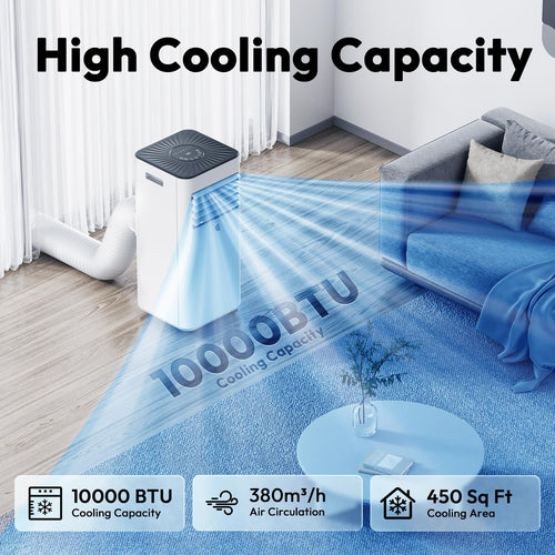 10,000 BTU Portable Air Conditioner with Remote W6070