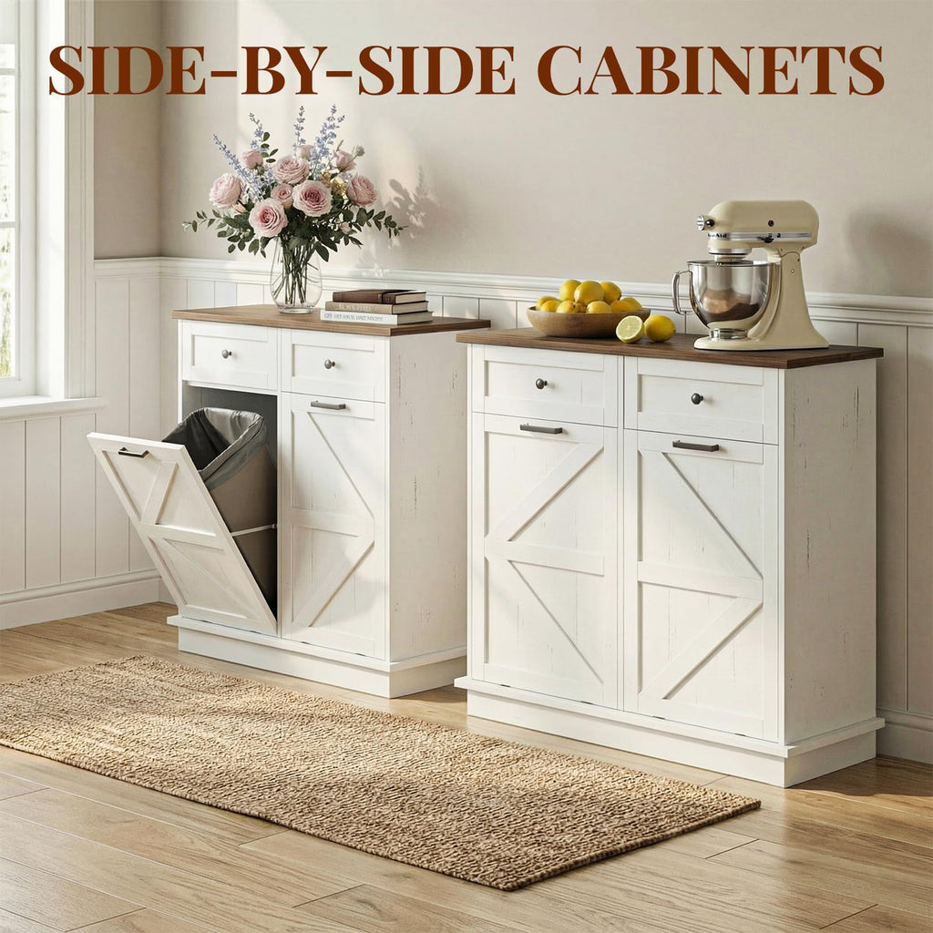 Double 10-Gal Tilt Out Trash Cabinet L559143