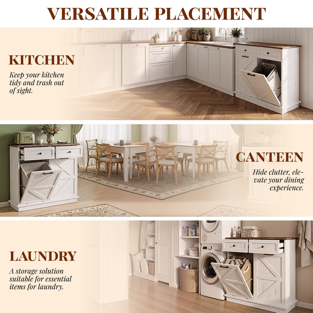 Double 10-Gal Tilt Out Trash Cabinet L559143