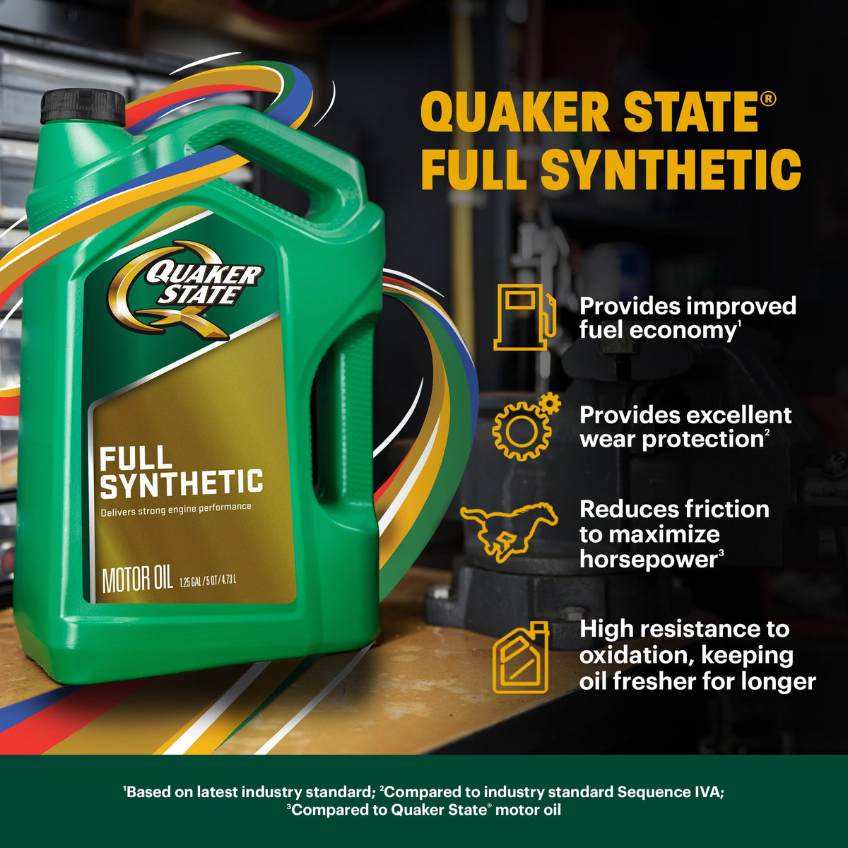 10W-30 Full Synthetic Motor Oil, 5 Quart S470986