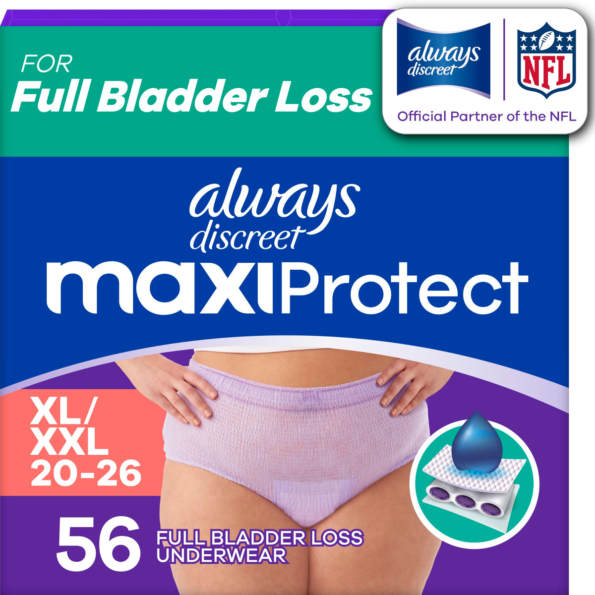 Scented Adult Diapers Size XL/XXL 56 Count Q41733