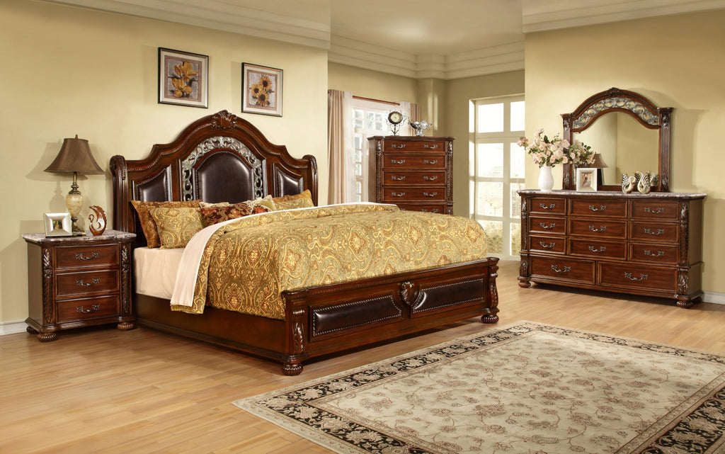 Cherry California King Wood Bed Frame B499