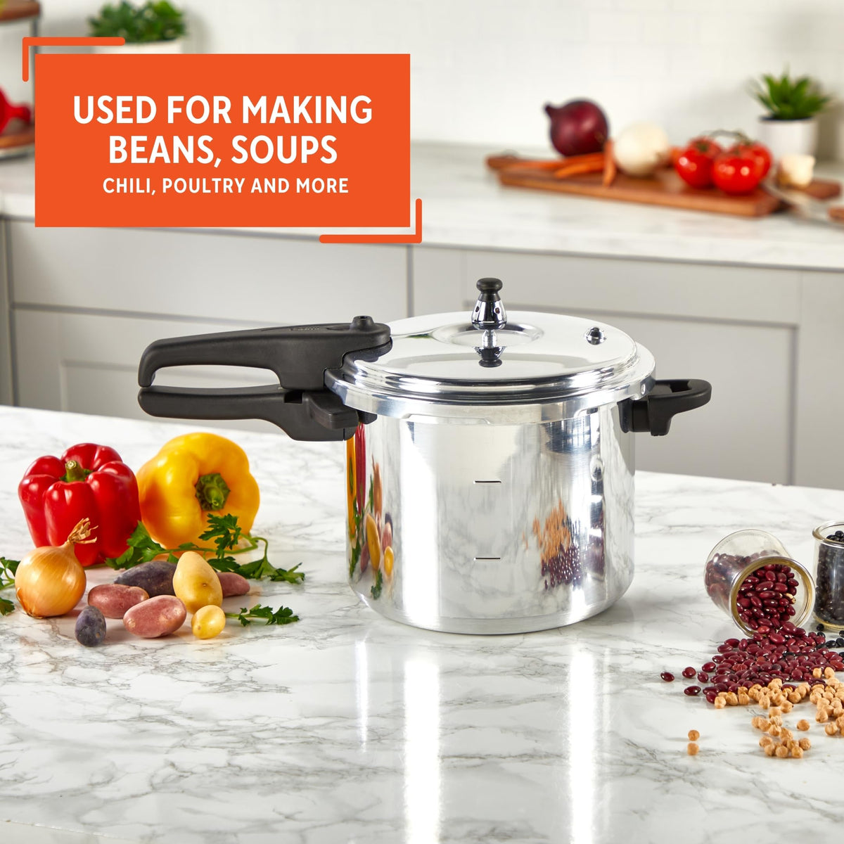 7 Quart Stovetop Aluminum Pressure Cooker C3599