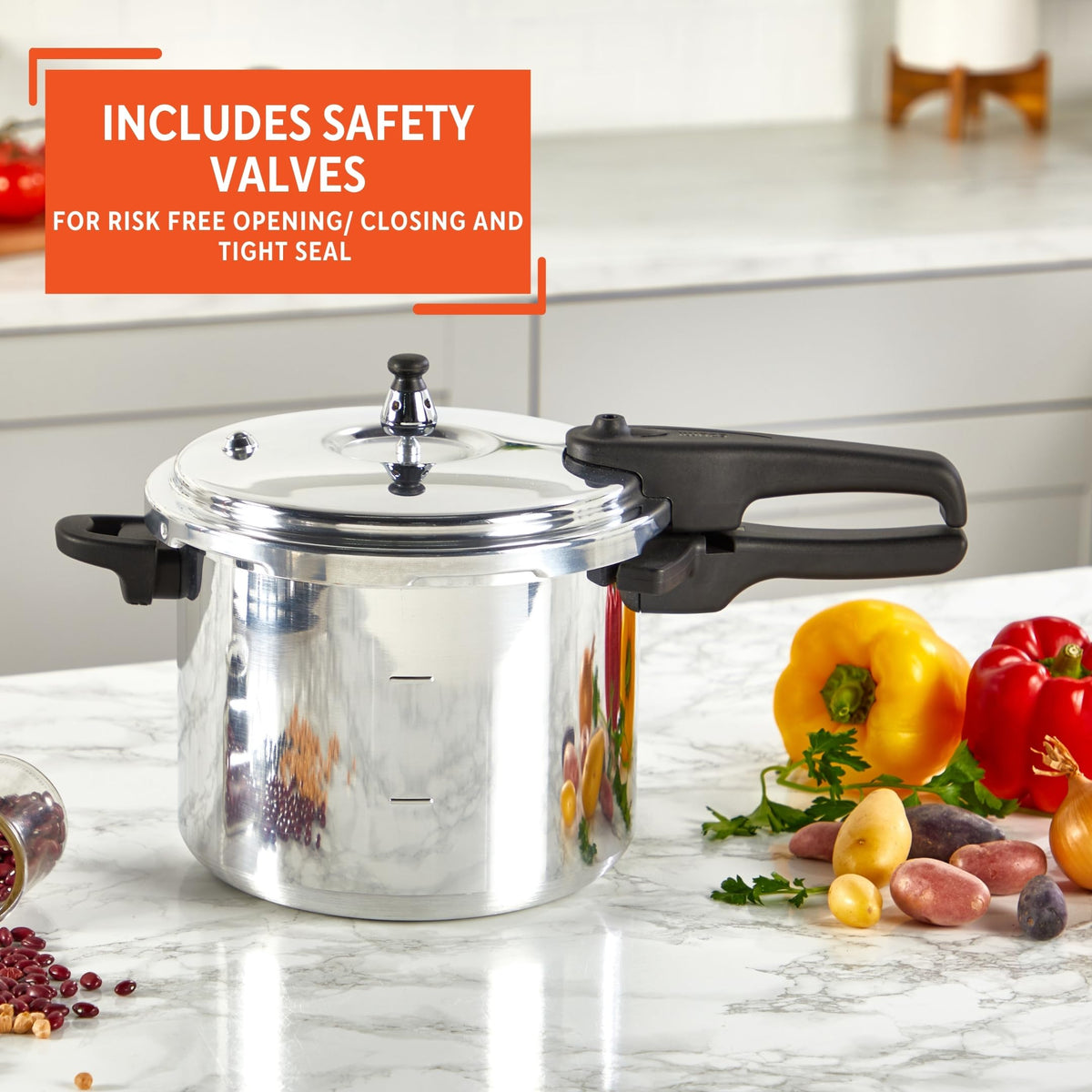 7 Quart Stovetop Aluminum Pressure Cooker C3599