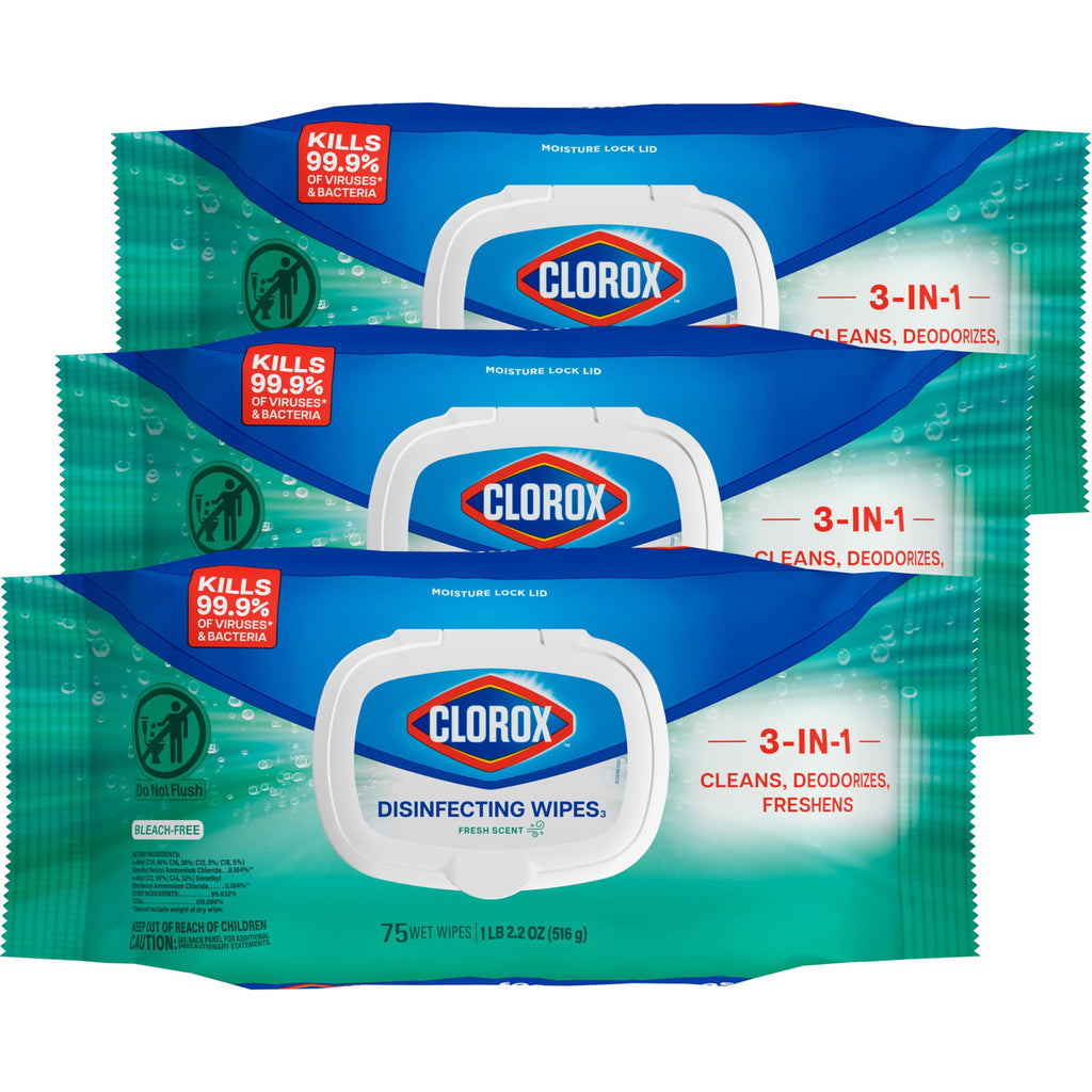 Disinfecting Wipes Fresh Scent 75 Count 3 Pack K404381