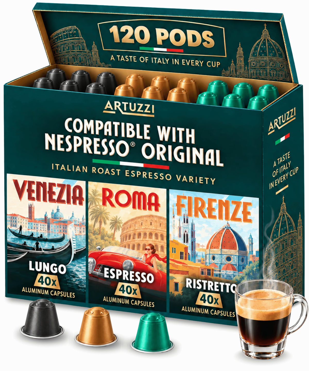 120ct Espresso Pods Variety Pack M47317