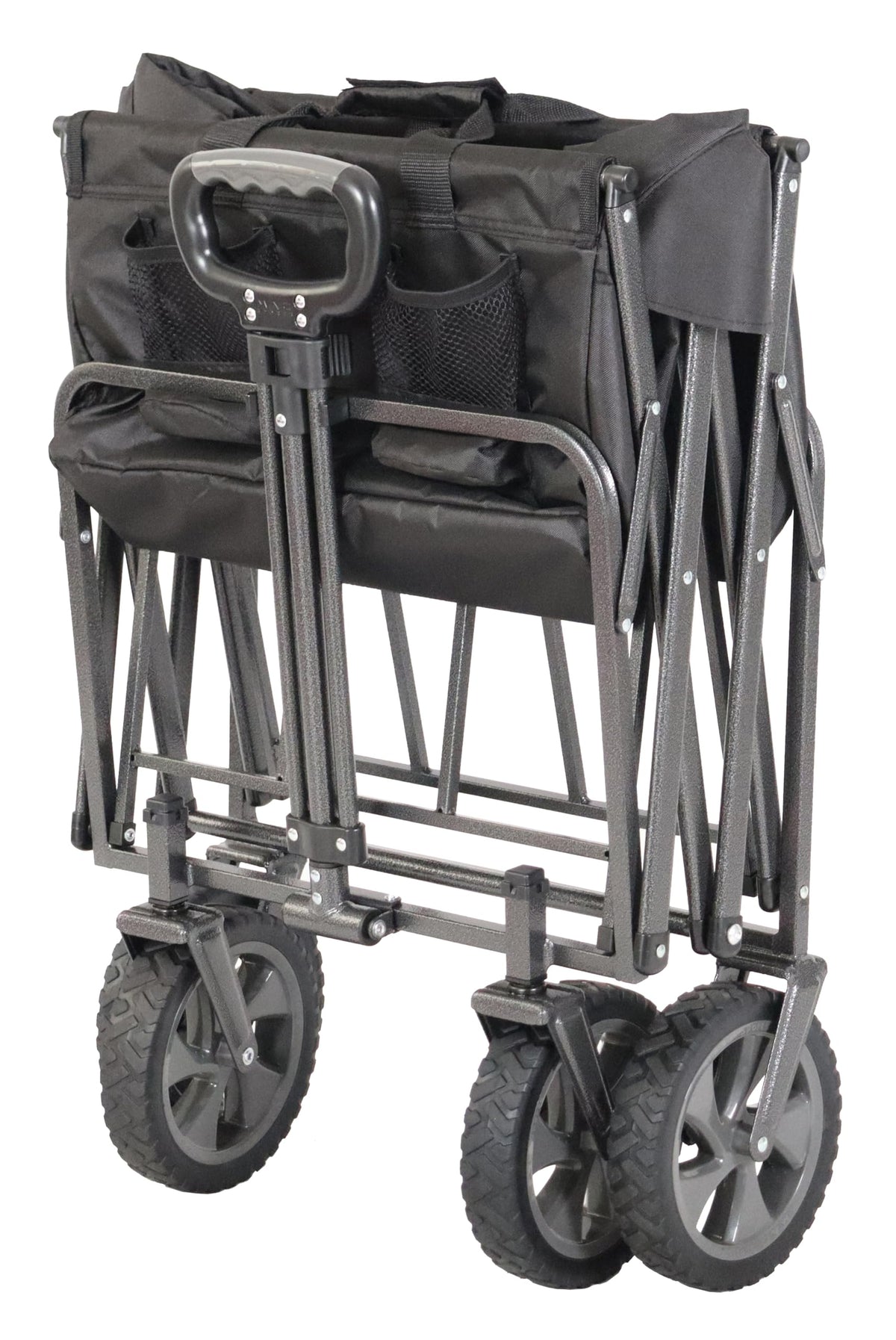 Collapsible Folding Outdoor Utility Wagon, Black O180445