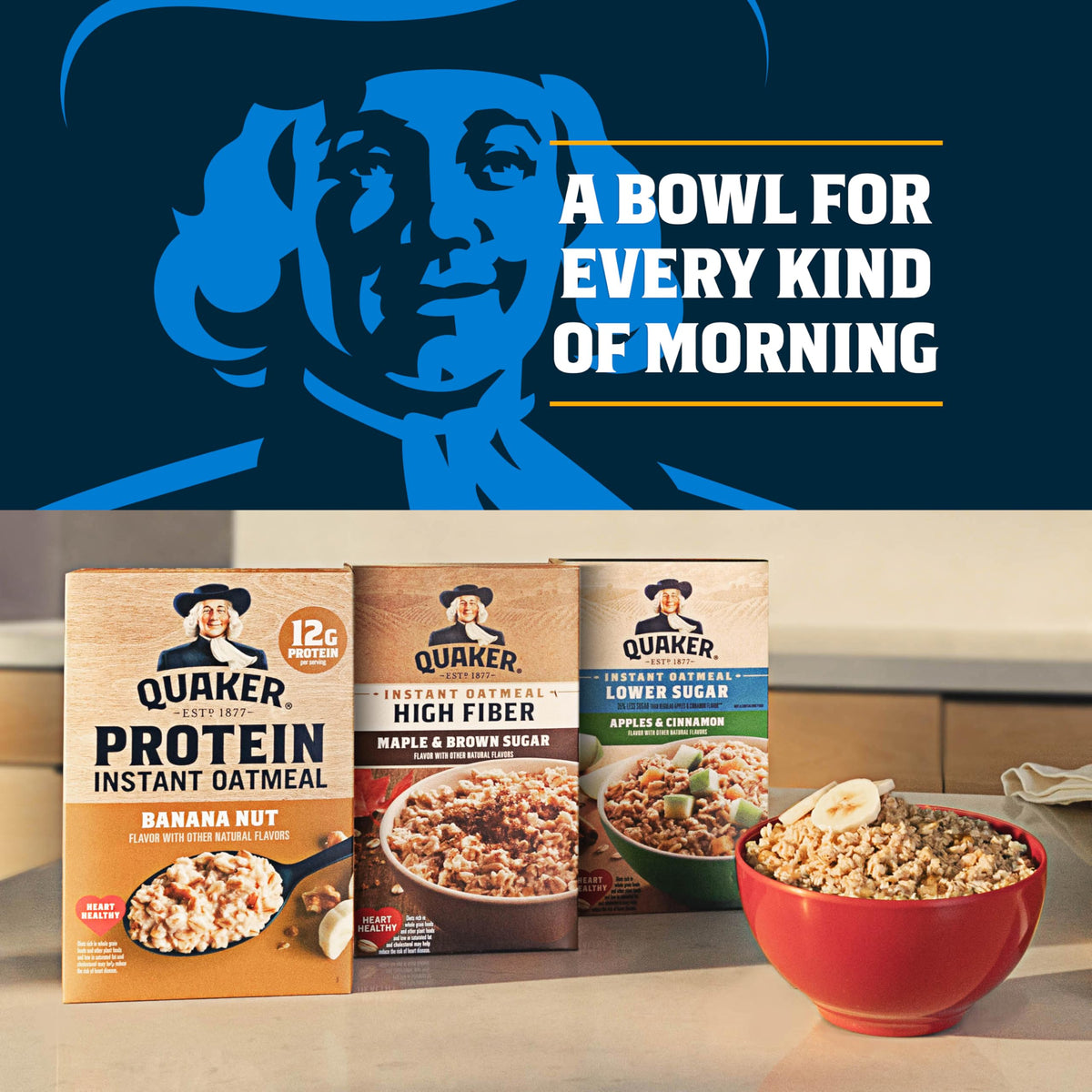 Instant Oatmeal Maple & Brown Sugar 1.19 Oz Pack of 44 P822396
