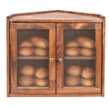 Brown Wooden Double Layer Bread Box U749122