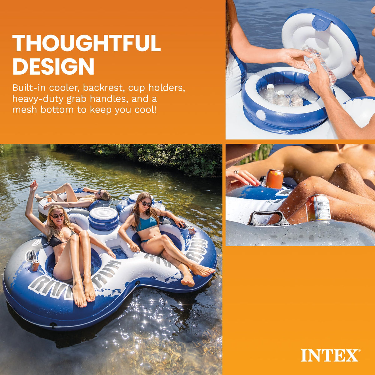 Inflatable 2-Person Floating Lake Lounge V91170