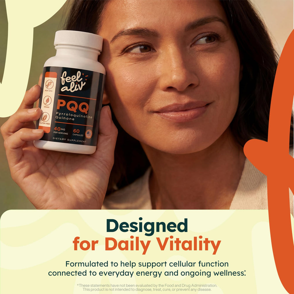 PQQ Supplement 40mg Vegan 60 Capsules L9240
