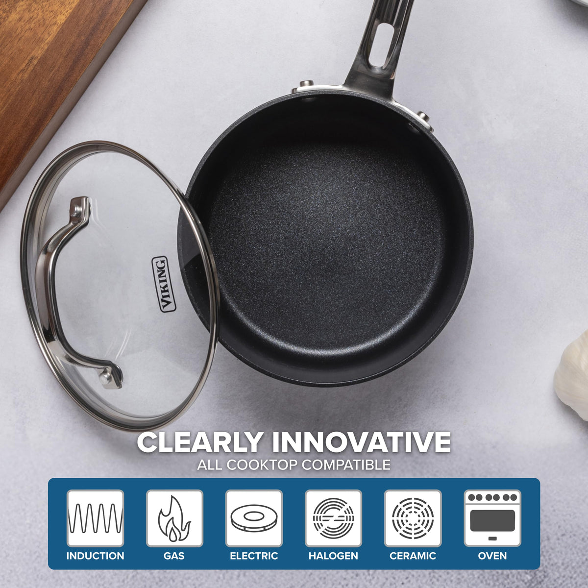 12 Piece Hard Anodized Ceramic Nonstick Cookware Set I60307