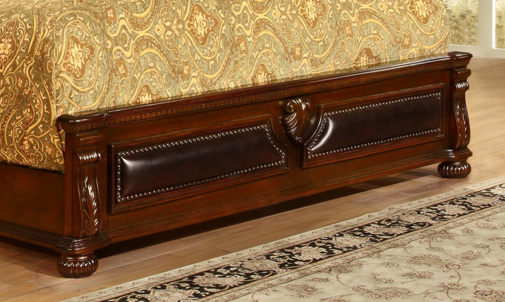 Cherry California King Wood Bed Frame B499