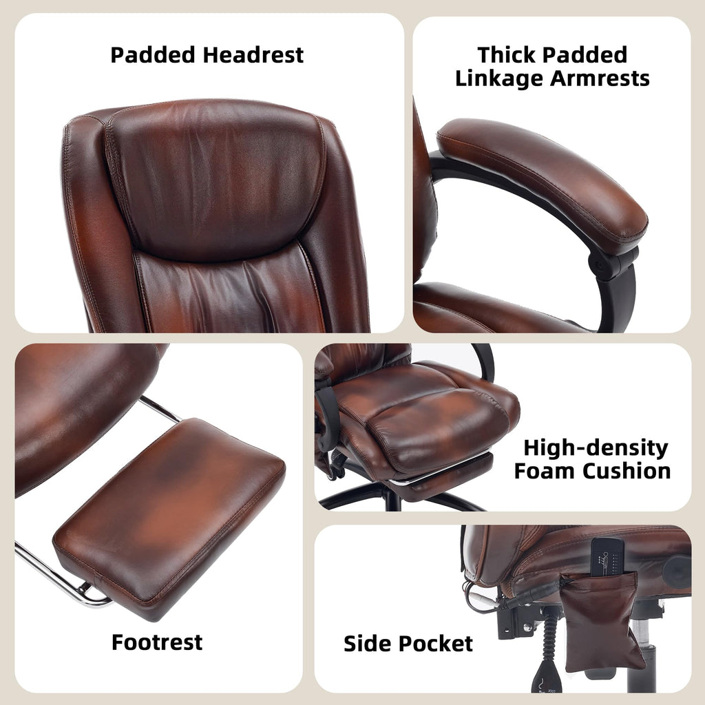 Massage Office Chair with Heat and Foot Rest V85138