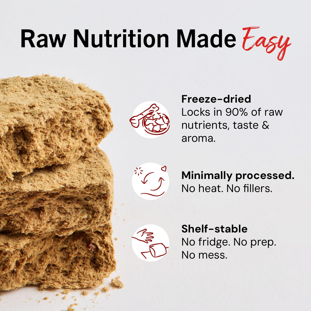 Freeze-Dried Raw Beef Grain-Free Dog Food 25 oz D76425