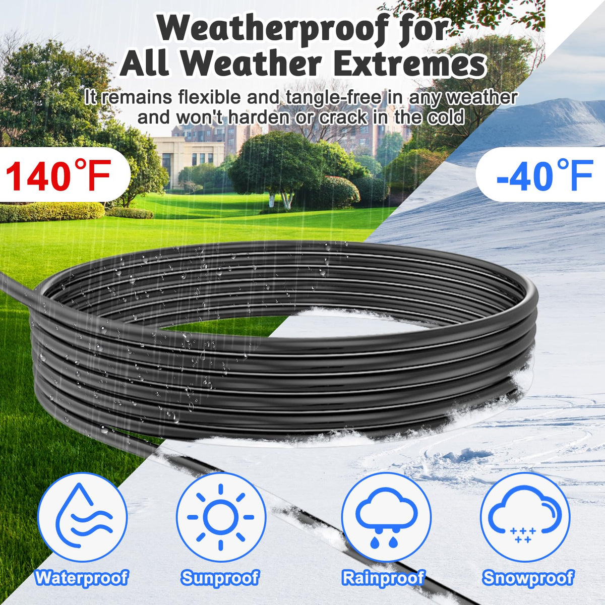 12 Gauge 3 Outlet Outdoor Extension Cord 100 FT E3898