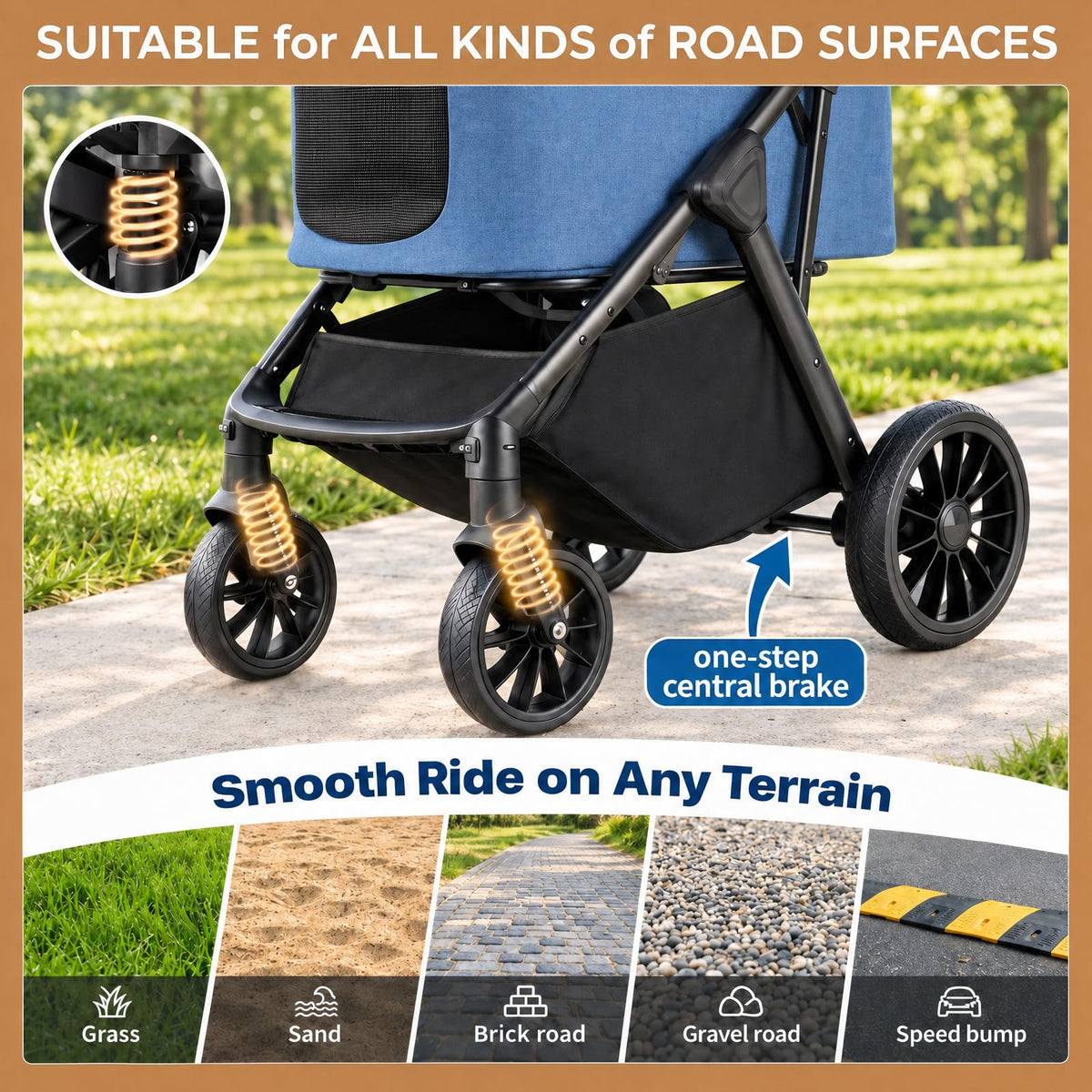 Foldable Dog Stroller O9084