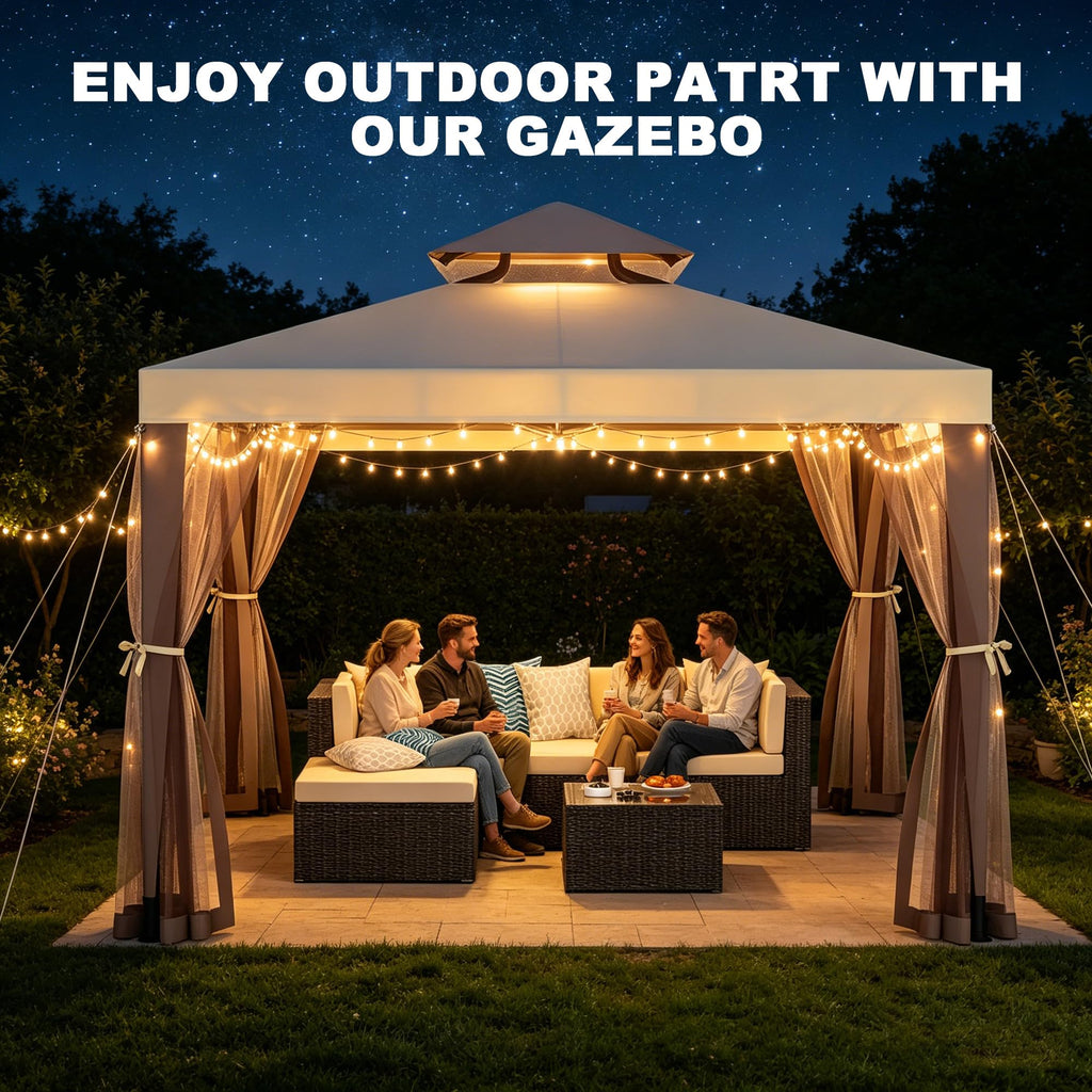 10×10 Outdoor Gazebo Canopy Tent P771