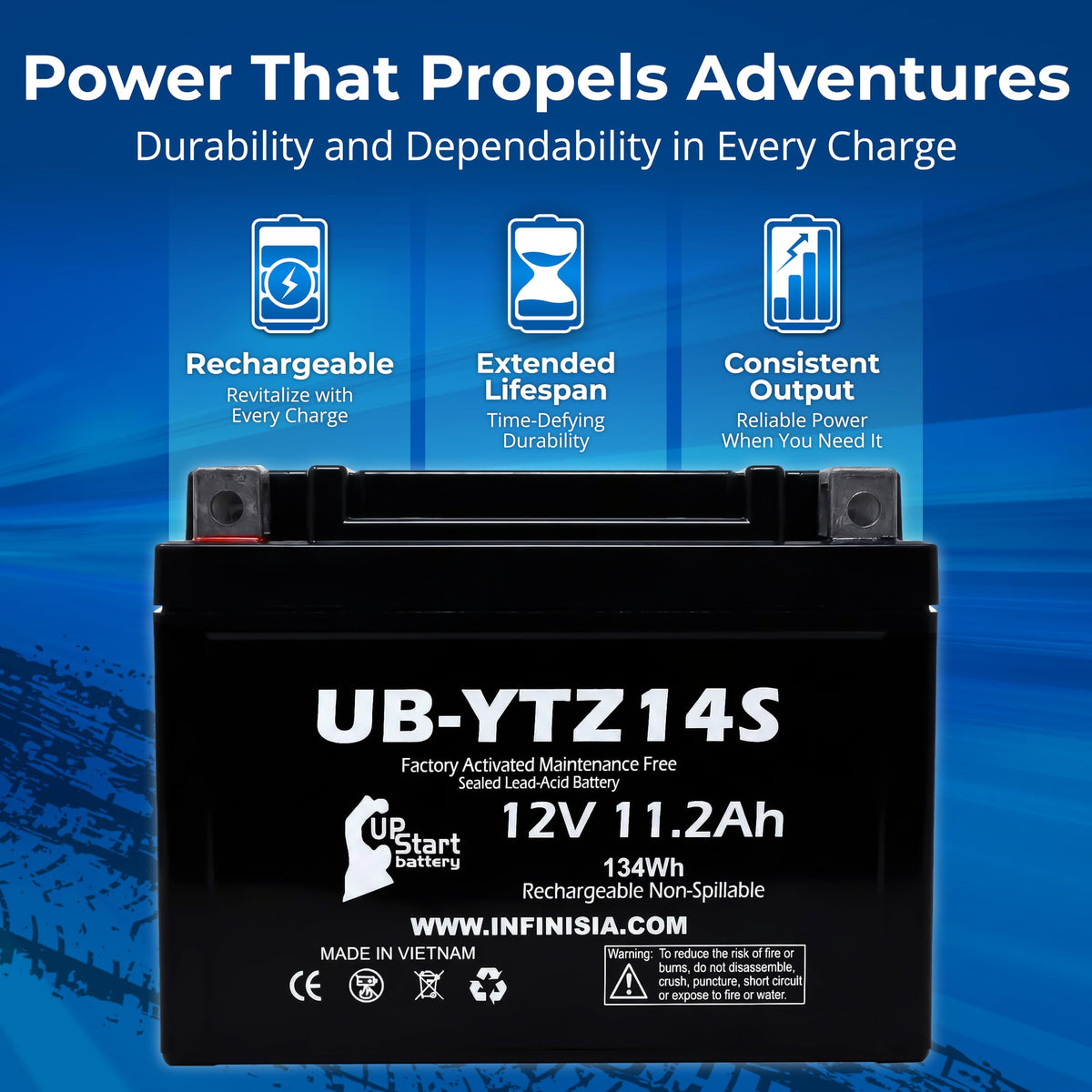 12V 11.2Ah Battery H861507