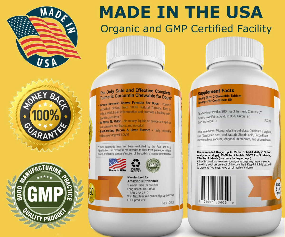Joint Support Skin and Coat Health Bundle Turmeric Omega 3 O6711