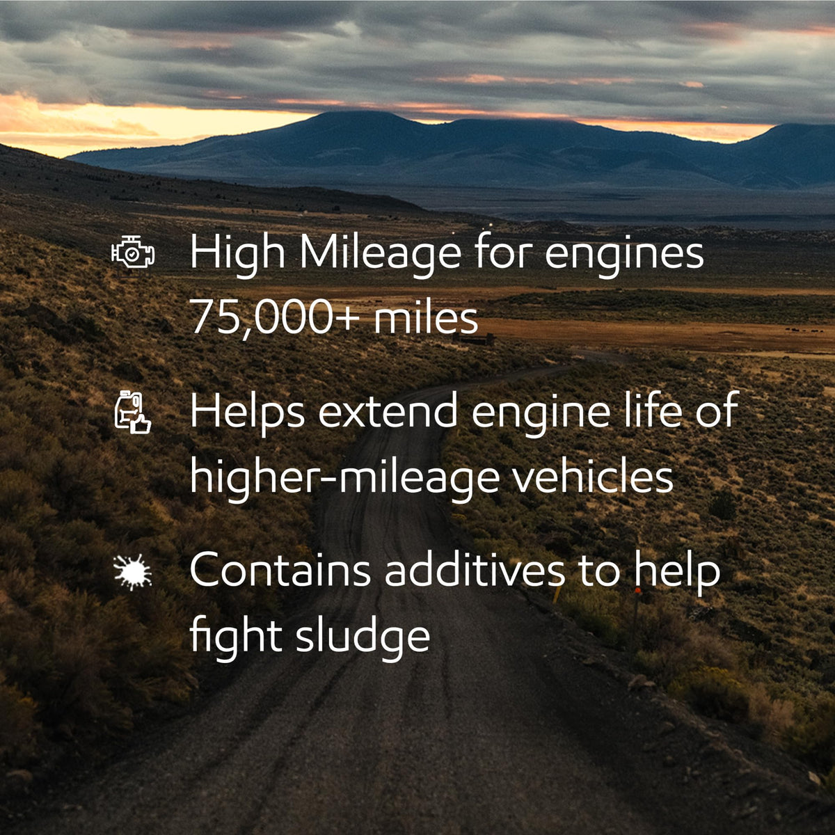 High Mileage Full Synthetic 10W-40 Motor Oil 5 Quart I188