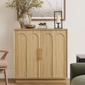 31.5" Oak Sideboard Buffet Cabinet with Storage Q151