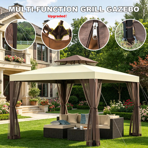 10×10 Outdoor Gazebo Canopy Tent P771