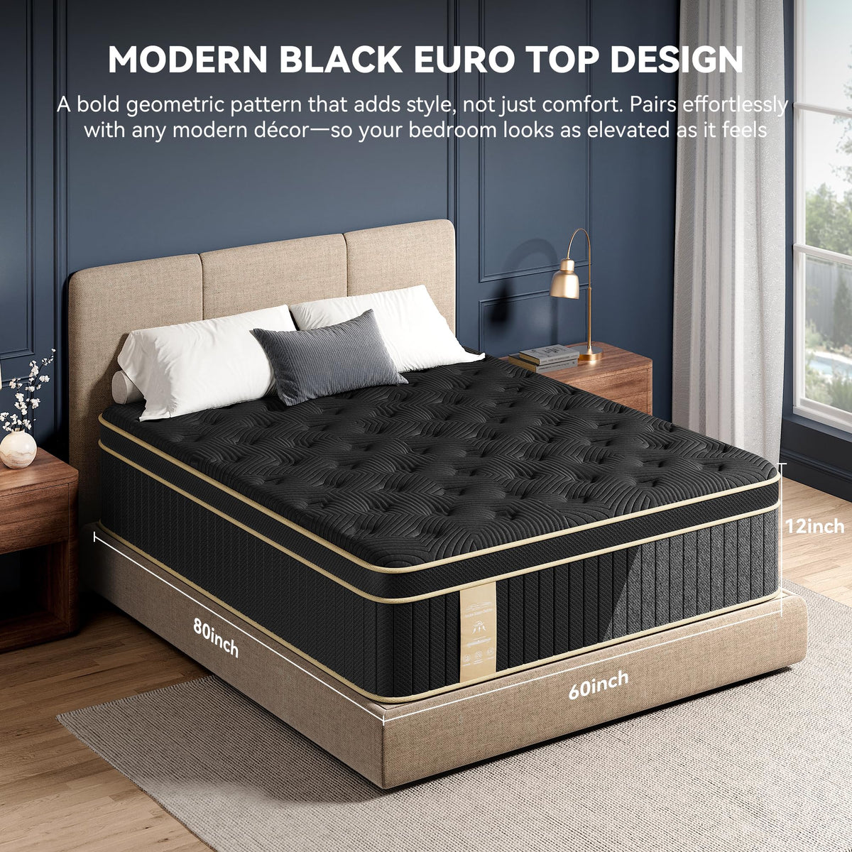 Queen Size 12 Inch Hybrid Medium Firm Mattress J3109